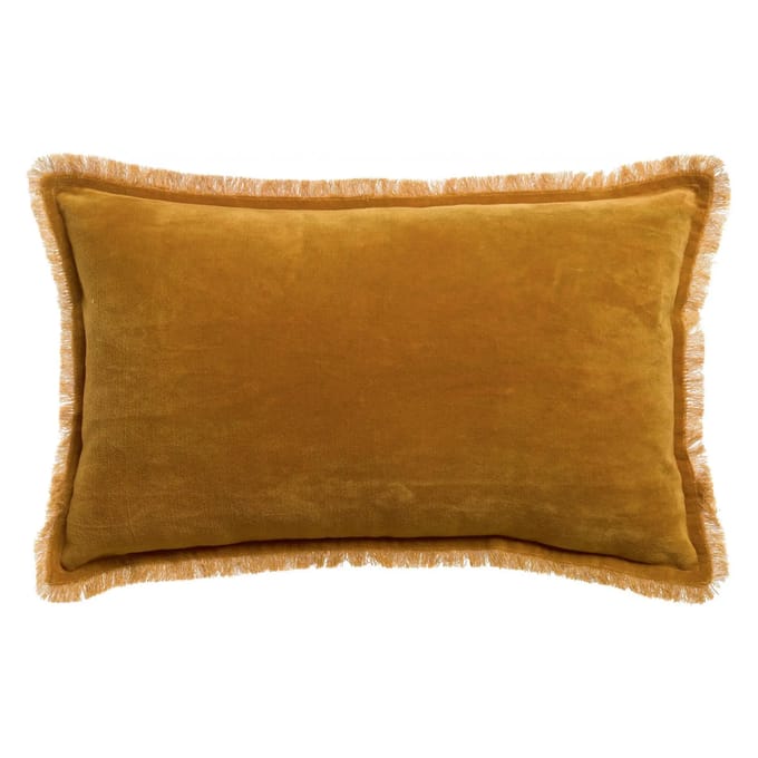 Vivaraise Effen kussen Fara Safran 30 X 50
