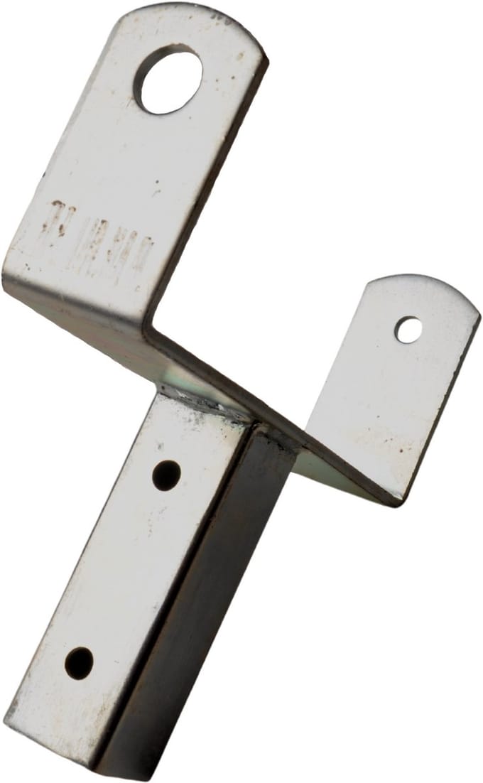 Steun voor kielrol - 200x85 mm - koker 40 mm