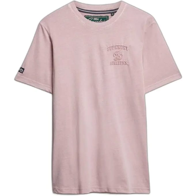 Superdry - Athletic relaxed T-shirt met reliëfopdruk - Heren - T-shirts