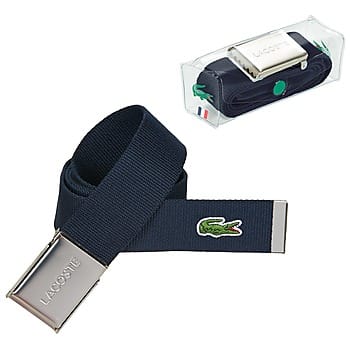 LACOSTE Riem Casual Woven Strap W90 Navy Blue Blauw
