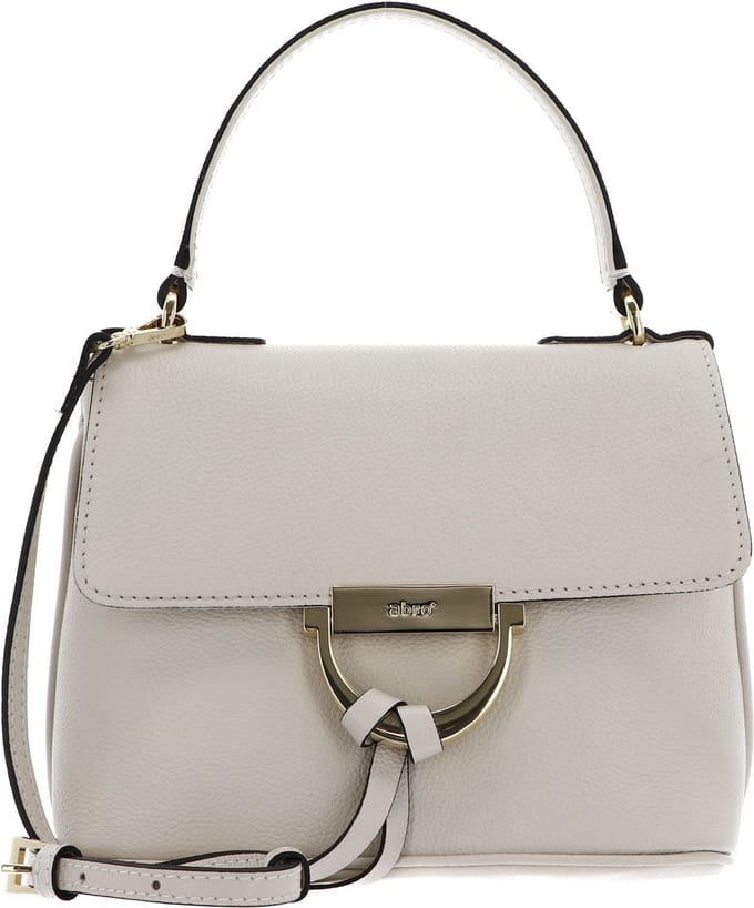 abro Leren Handtas Schoudertas Leather Kavir Handbag Temi Beige Crème