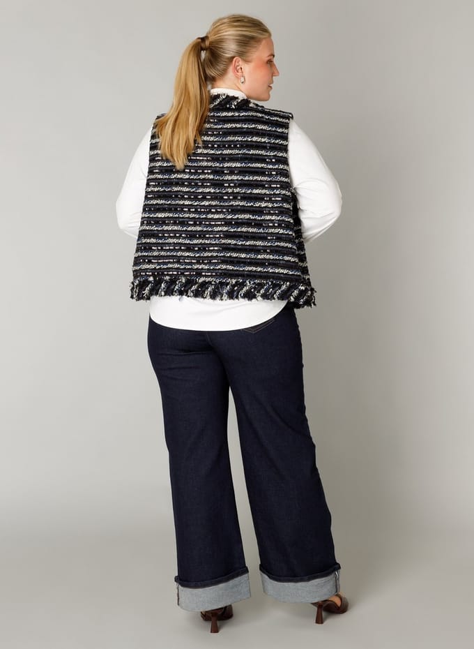 YEST CURVE Freyja Cover ups - Dark Navy/Multi Colo - maat 2(50)