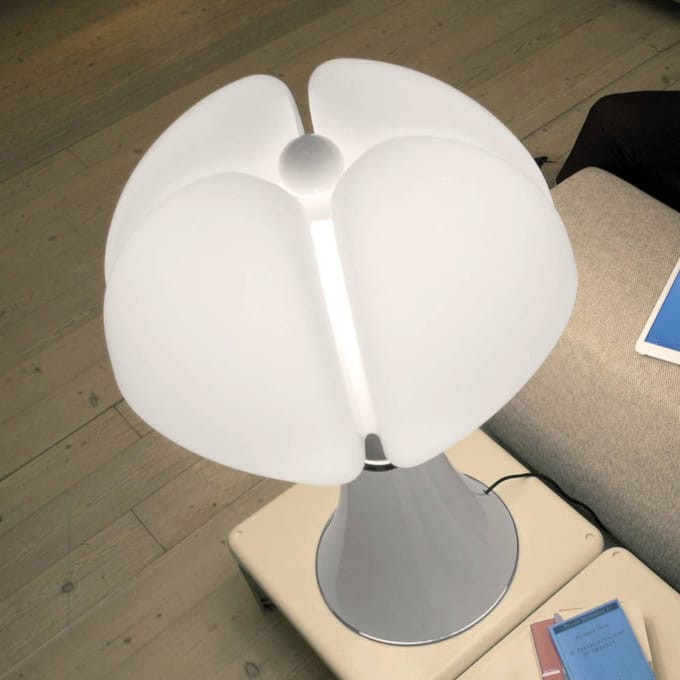 Martinelli Luce Pipistrello LED tafellamp, wit, dimbaar
