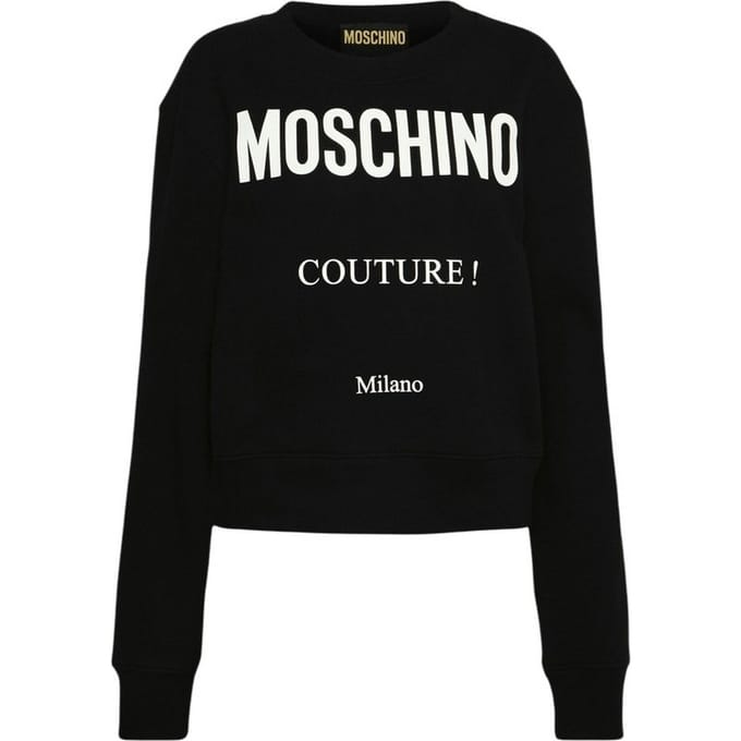 Moschino Mannen Couture Milano Sweatshirt (Fuchsia)