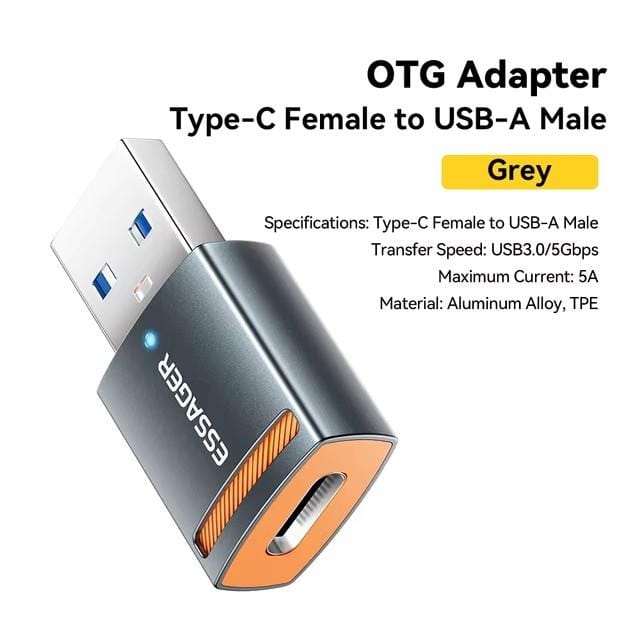 Essager USB3.0 OTG-adapter Type-C USB-A Micro Female naar USB Micro iP Type-C Male Converter voor Macbook Xiaomi iPhone OTG-adapter