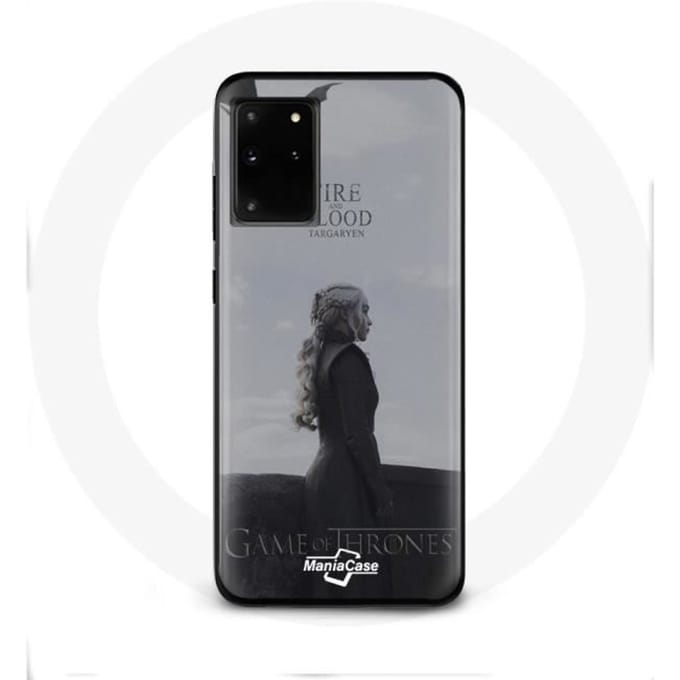 Coque pour Samsung Galaxy S11 Plus Game of Thrones Saison 8 Daenerys Targaryen feu et sang Le Trône