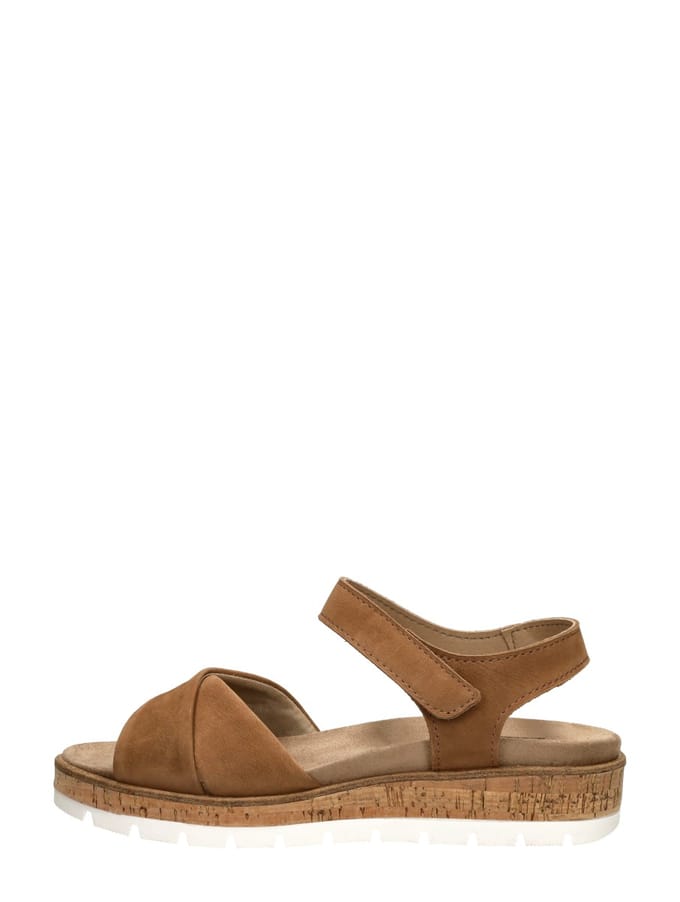 SUB55 Comfort Collection Mia 01 Sandalen Plat - Cognac - Maat 36