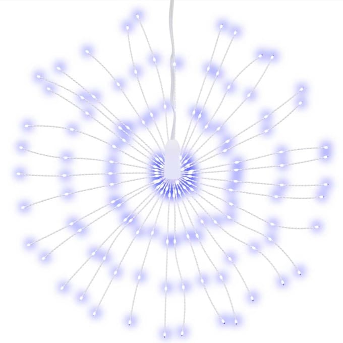 vidaXL - Kerstverlichting - vuurwerk - 140 - blauwe - LED's - 17 - cm