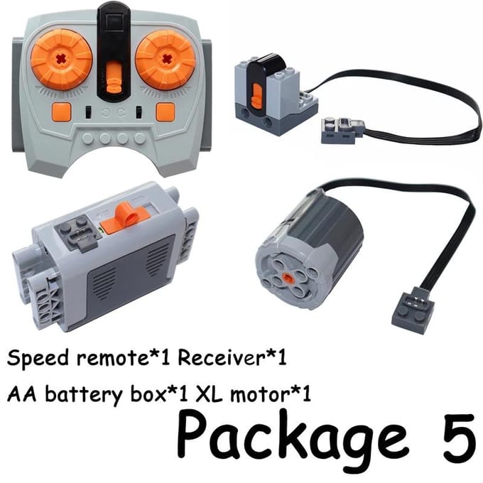Motor Set 8293 PF Functies Technische Componenten Bouwstenen Werkt Met MOC High-tech DIY Stenen Batterijbakken