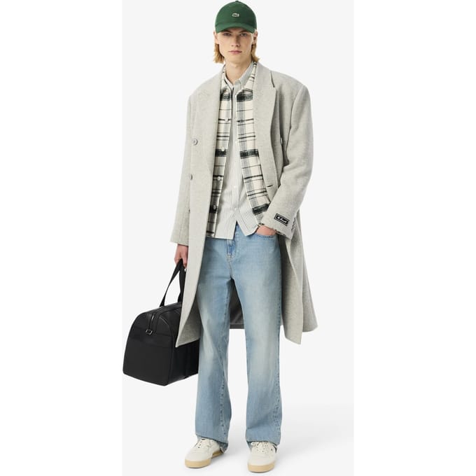 Lacoste Long Sleeve Woven Shirt Lapland/sinople Maat: 43 | Casual Overhemden Outlet | Heren | Creme