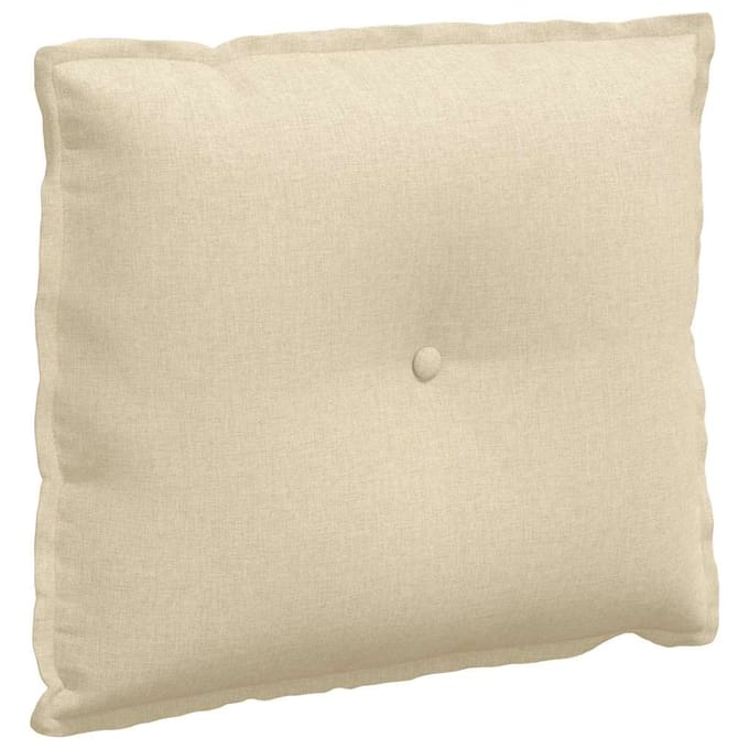 vidaXL - Rugkussen - Crème - 200 - x - 19 - x - 50 - cm - Stof