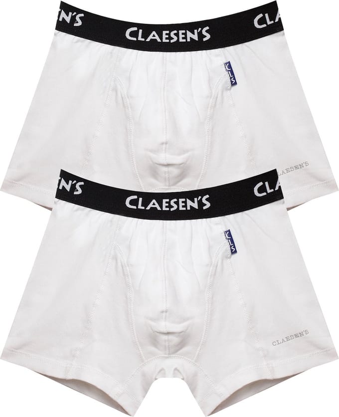 Claesen's® - Jongens Boxershort 2-Pack WitCL 208-White-10