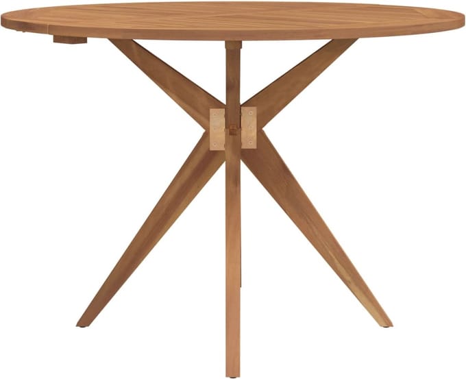 vidaXL - Tuintafel - rond - Ø110x75 - cm - massief - acaciahout