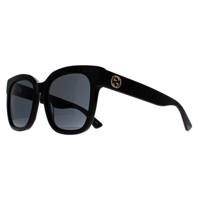 Gucci Vierkant Vrouwen Zwart Grijs GG0034SN