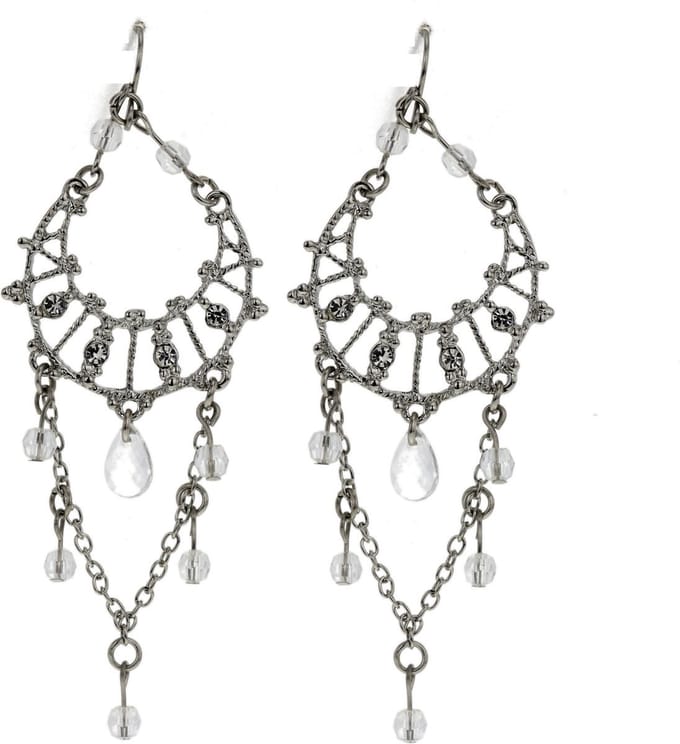 Behave - Oorbellen zilverkleur - Elegante hangers - Feestlook