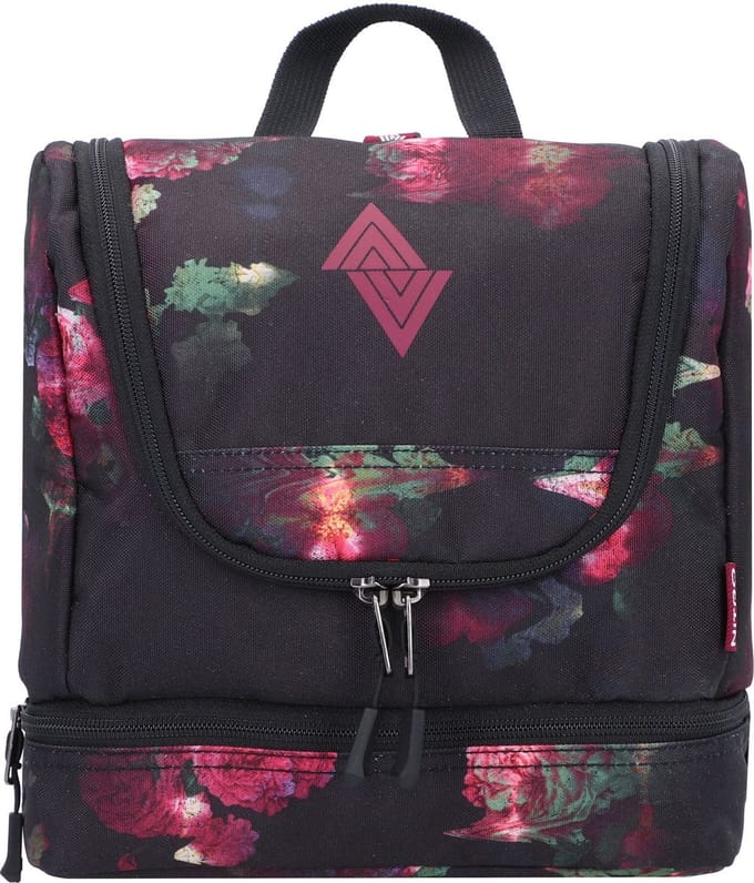 NITRO Travel Kit Toilettas 25 cm - 6 L - Ritssluiting - black rose