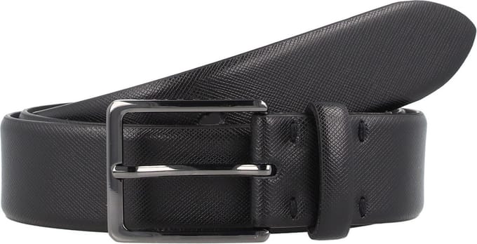 bugatti Leren Riem Men´s Belt W110 Black Zwart
