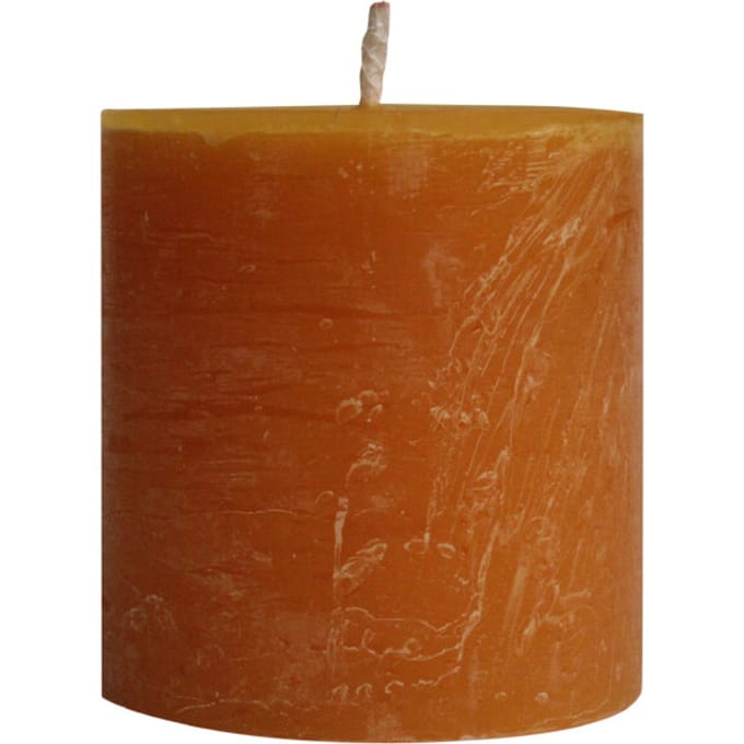 PTMD - Kaars Rustic Outdoor - Oranje - 15x15x16cm