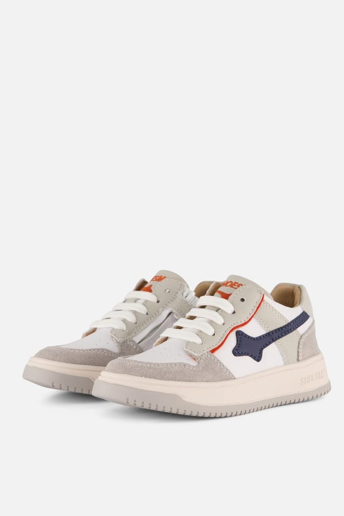 Shoesme Sneakers grijs Leer - Maat 34