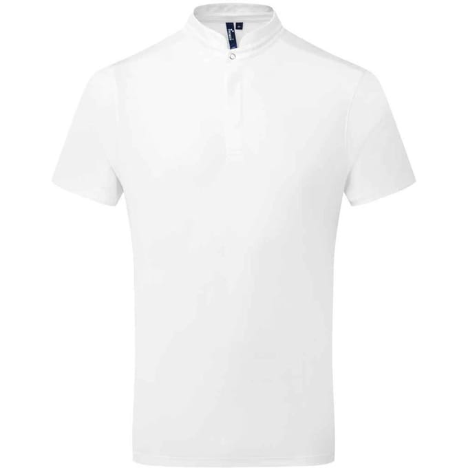 Premier Heren Essential Coolchecker koksshirt met korte mouwen (Wit)