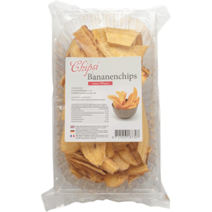 sardarji.nl Bananenchips - vers gebakken bananen chips - 10x130gr