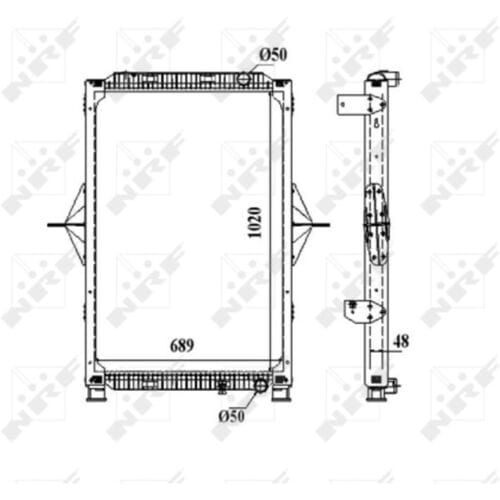 Radiator, motorkoeling NRF 58402