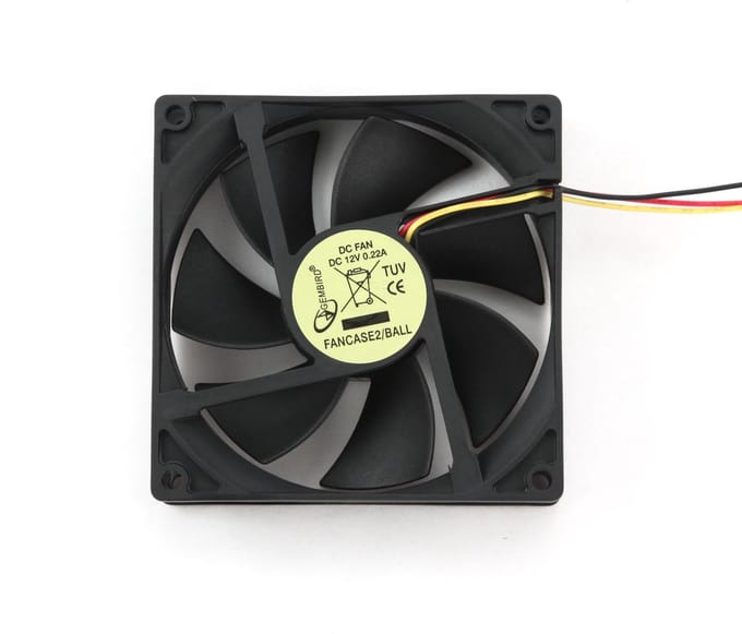 Ventilator (case fan) voor in de PC met kogellager - 92 x 92 x 25 mm