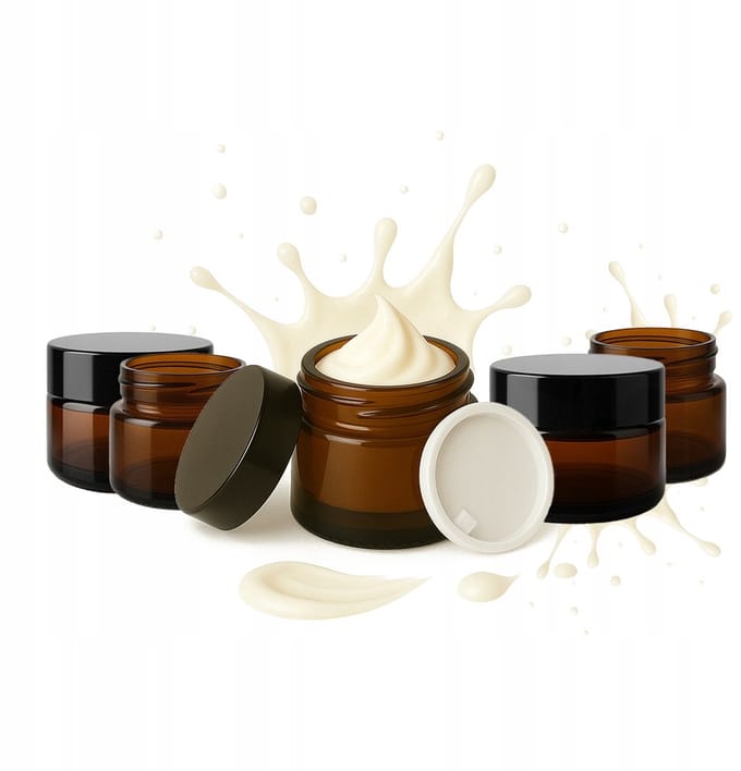 Bimberek - Glazen Pot - 5g - Bruin Glas - Zwarte Dop