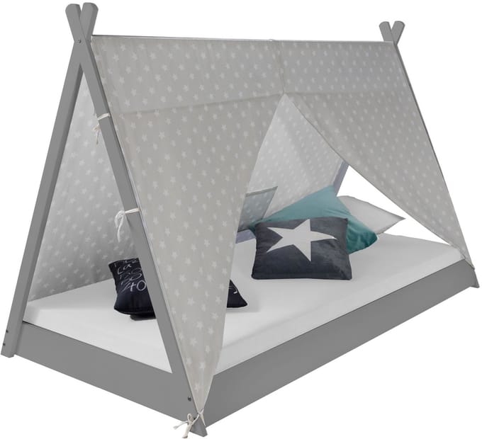 Homestyle4u Kinderbed 90x200 cm - TIPI met Matras -