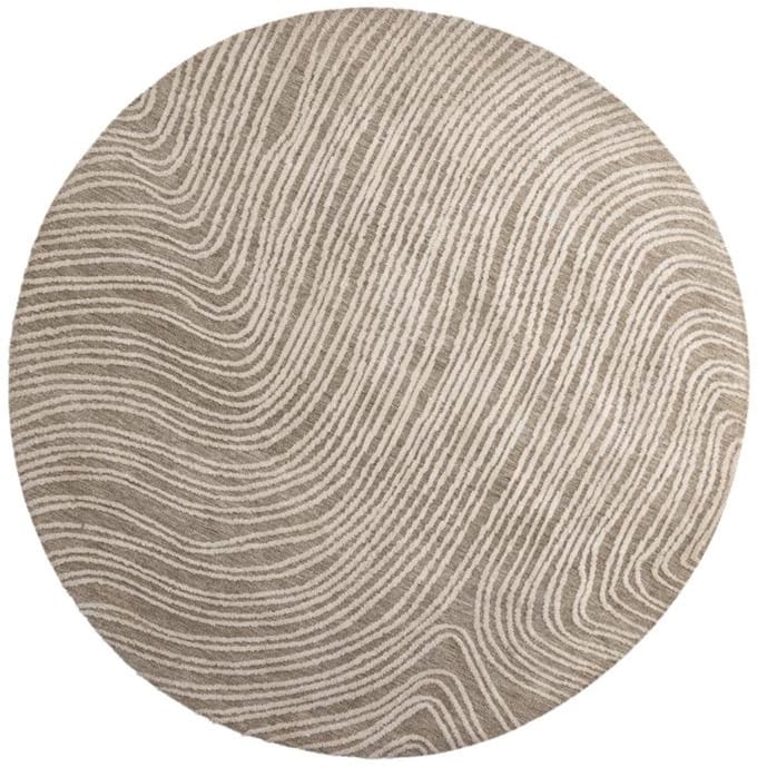 Svea - Alba ronde vloerkleed - ø200 cm - beige