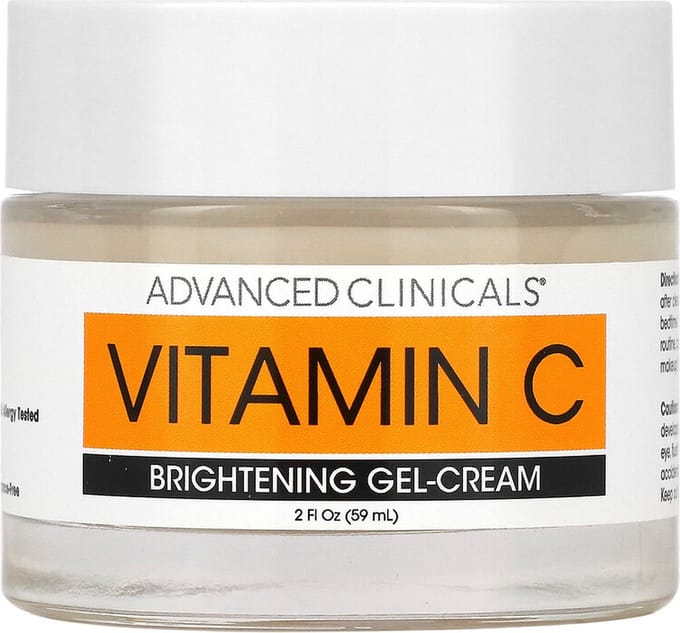 Advanced Clinicals, Vitamine C, Verhelderende Gel-Crème, 59 ml (59 ml) beige