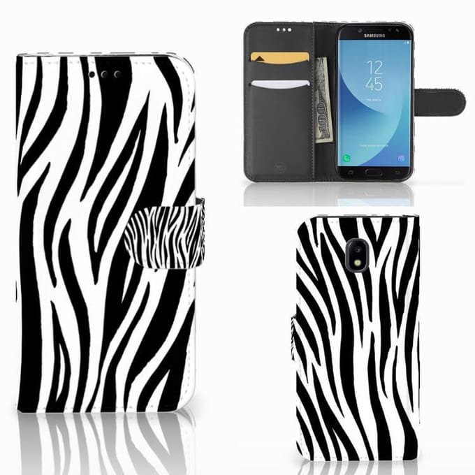 Samsung Galaxy A30 Telefoonhoesje met Pasjes Zebra