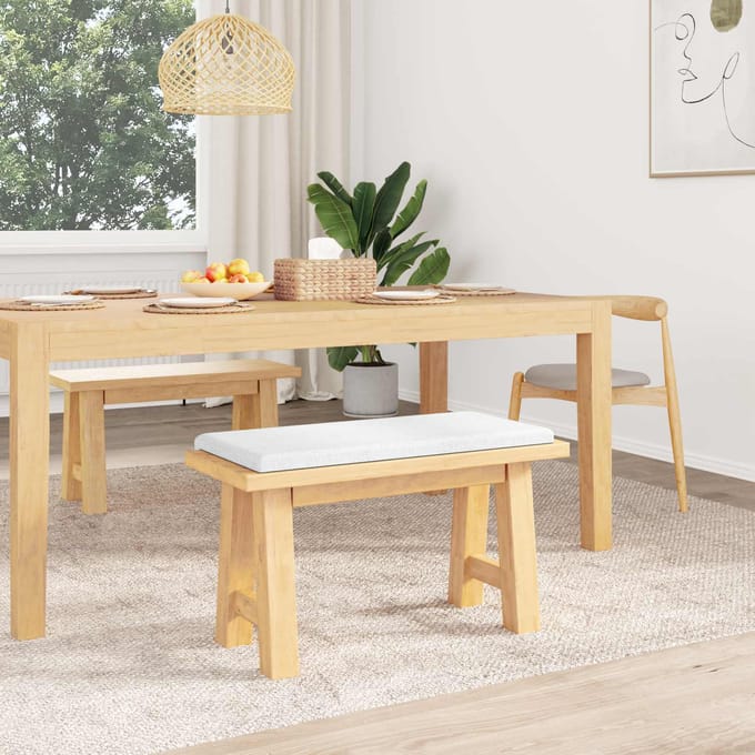 vidaXL - Bankkussen - Stof - Wit - Diepte - 35 - cm