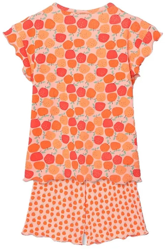 Boboli 483072 Korte Mouw Pyjama Oranje 6 Years Meisje