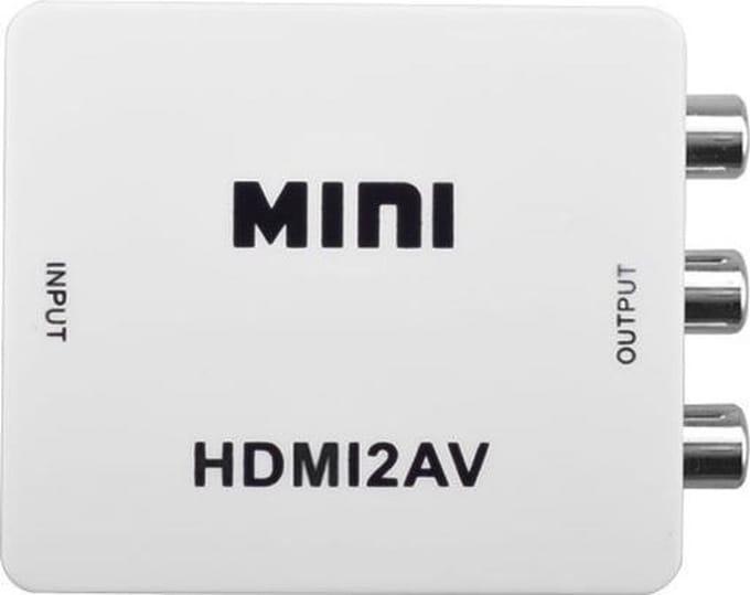 Jumalu HDMI naar AV converter - HDMI naar Tulp - Wit