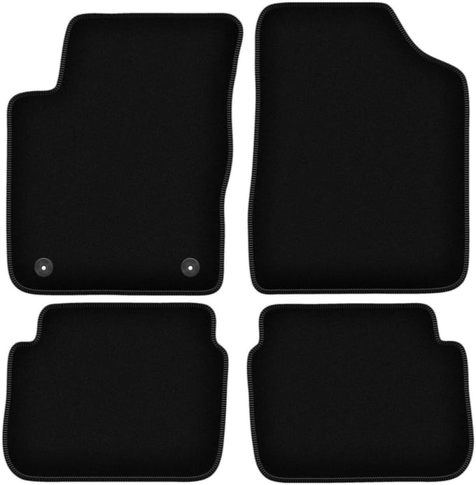 BASIC zwarte veloursmatten voor: Hyundai i10 hatchback (2007-2013)