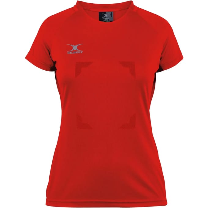 Gilbert Netball Eclipse Hook and Loop Top - W 8 - Rood