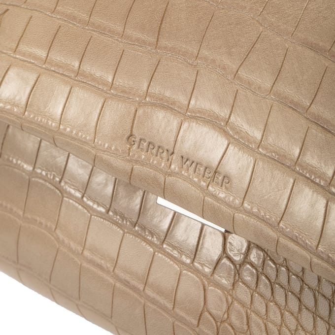 GERRY WEBER schoudertas Festive Croco Shoulderbag Sahara beige