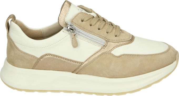 Sioux - SUNIVLA-702-J - Lage sneakersDames sneakers - Kleur: Wit/beige - Maat: 37