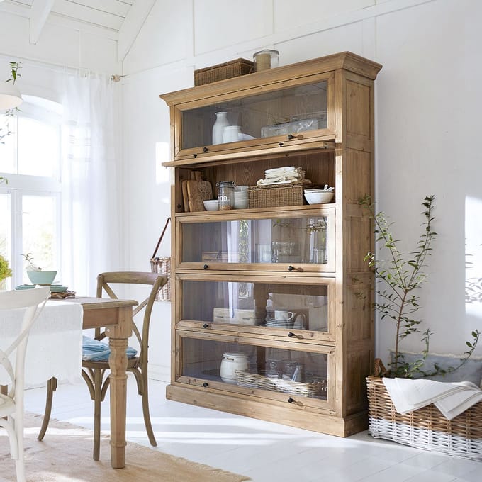 LOBERON Kast Stourbridge antiekbruin