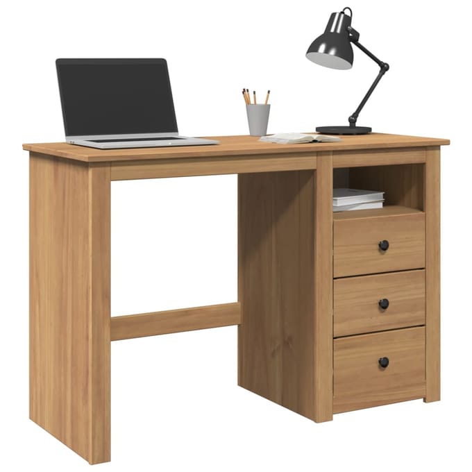 vidaXL - Bureau - Panama - 112x45x75 - cm - massief - grenenhout