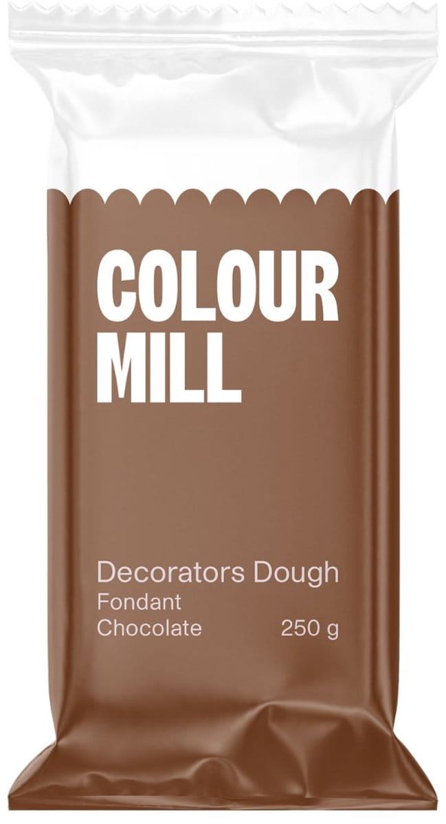 Colour Mill Decorators Dough - Chocolade Bruin - 250 g - Fondant - Suikerpasta - Taartdecoratie