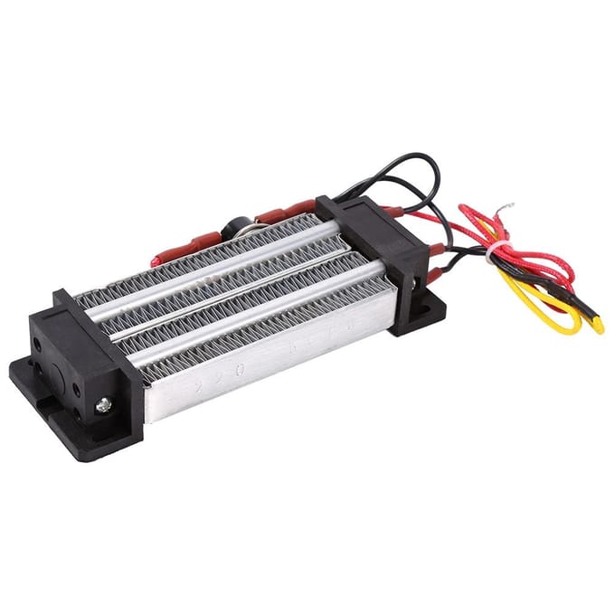 AC 220V 500W High Power Electric Ceramic Thermostatic Semiconductor PTC Heating Element Heater black