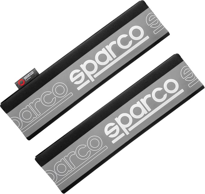 SPARCO SPC Belt Pads Zwart/Grijs Universeel Set van 2