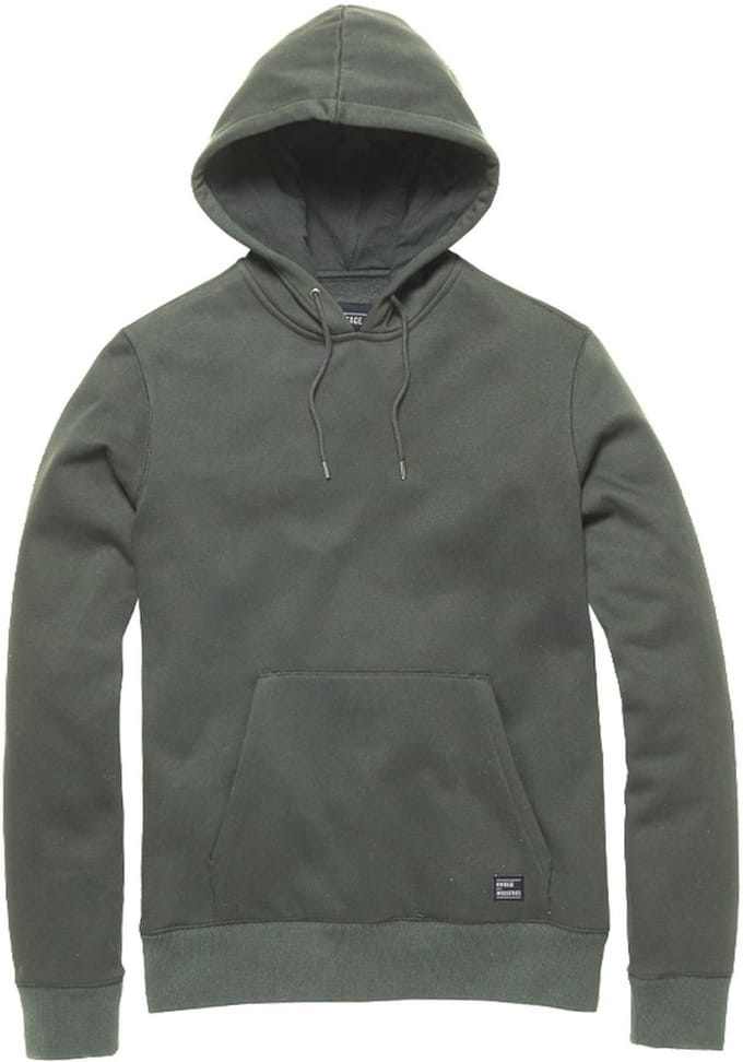 Vintage Industries Hoodie Derby Sweatshirt met capuchon Mid Grey