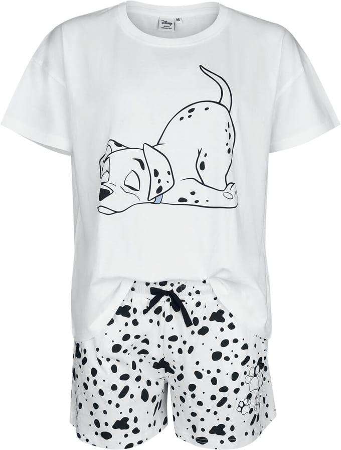101 Dalmatians - Disney Pyjama - Paws Spots - S tot XXL - voor Vrouwen - wit