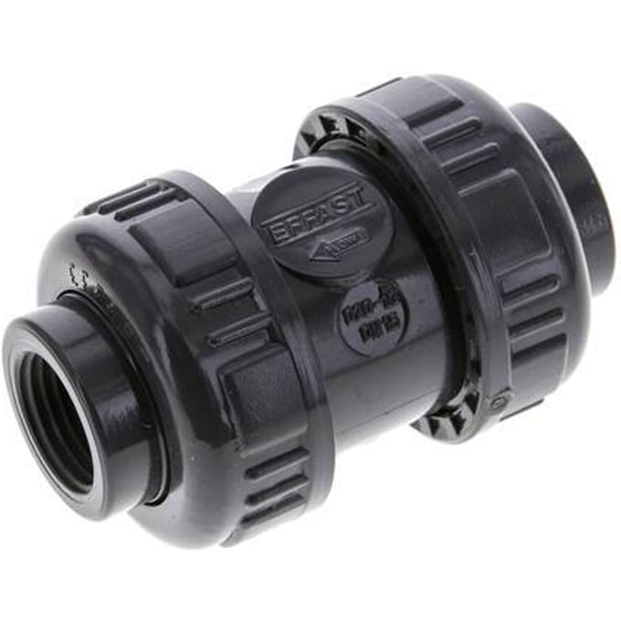 PVC Terugslagklep Rp 1/2'' 0.012-16bar (0.17-232psi)
