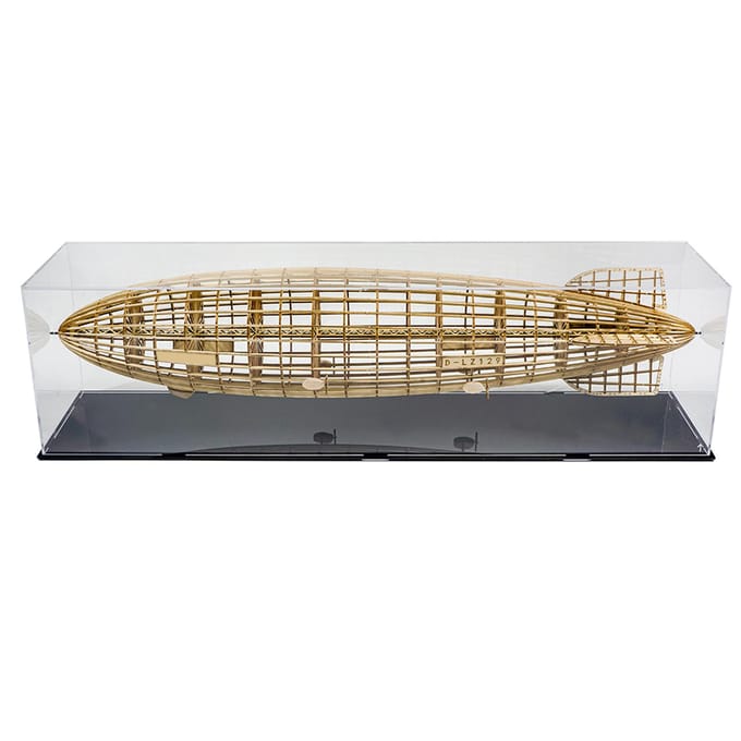 DWH VS36 1:453 Schaal D-LZ129 Luchtschip 540mm Lengte Houten Statische DIY Building Model Educatief STEM without dust-proof shield beige