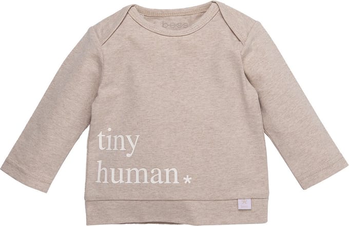 BESS T-Shirt Melange Sand maat 56