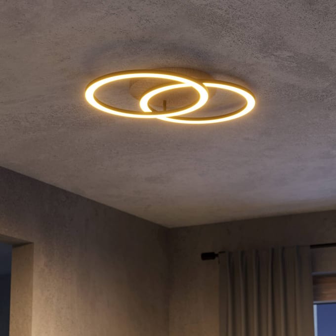 EGLO connect Smart LED plafondlamp Lomaltas-Z, 58 cm, 3800 lm